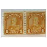 Stamp - Canada #178 & 179 MNH Coil Pairs