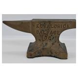 Brass Anvil Promoting "Kovalchick Salvage Co."