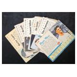 (6) 1961 to 1963 Post Cereal Baseball Cards