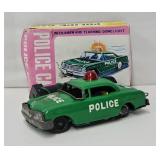 1960's Vintage Tin Lithograph Police Patrol Car