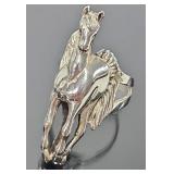 Sterling Silver Horse Ring (size 7)