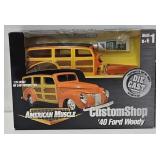 1940 Ford  Woody 1:24 Die Cast Activity Set