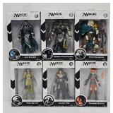 Set (6) 2014 Magic the Gathering 7" Action Figures