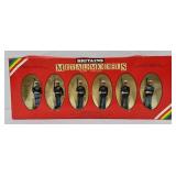 (6 Pc) Britains Die Cast #7302 USMC Marching