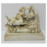 Resin Galloping Horses Sculpture
