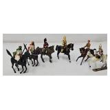 (6) Asst Britains Die Cast Toy Horse Soldiers
