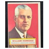 1956T #1 William Harridge Baseball Card