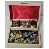 Box Full of Jewelry & Watches