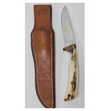 Jimmy Lile Fixed Blade Knife w/Leather Sheath