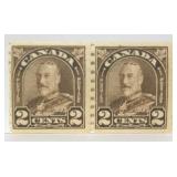 Stamp - Canada #182 & 183 MNH Coil Pairs