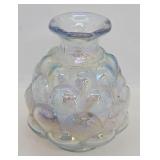 Fenton White Ice Carnival Glass Jacqueline BudVase