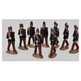 (9) Quiralu Die Cast Aluminum Toy Soldiers