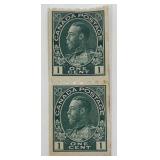 Stamp - Canada #123 NH Coil Pair Perf 8 Horiz.