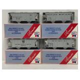 Train- (4) c1980's Weaver PS-2 34' Covered Hoppers