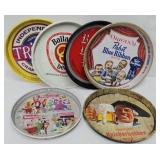 (6) Vintage Beer Trays