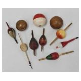 (10) Asst Antique Fishing Bobbers
