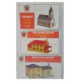 Train - (3) Bachmann Plasticville Building Kits