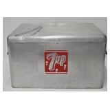 1950s 7 Up Soda Aluminum Cooler by Cromstroms
