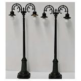 Train- (2) Pre-War Lionel #67 Goose Neck Lamp Post