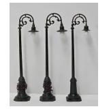 Train- (3) Pre-War Lionel #61 Goose Neck Lamp Post