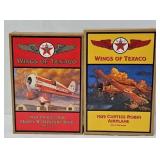 (2) Wings of Texaco Die Cast Airplane Models (MIB)