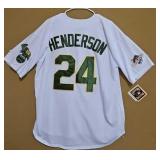Oakland Aï¿½s Rickey Henderson Baseball Jersey.
