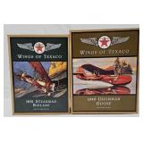 (2) Wings of Texaco Die Cast Airplane Models (MIB)