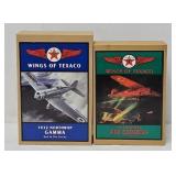 (2) Wings of Texaco Die Cast Airplane Models (MIB)