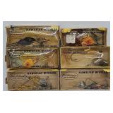 (6) Fred Arbogast Hawaiian Wiggler Fishing Lures