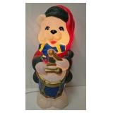 30ï¿½ Christmas Bear Playing Drums Bow Mold
