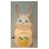 34ï¿½ Easter Bunny with Basket Blow Mold