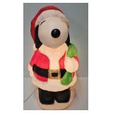 33ï¿½ Christmas Snoopy Blow Mold Figure