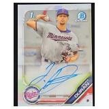 2019B Chrome Jhoan Duran  Autographed Card