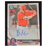 2021B Chrome Brandon Marsh Autographed Card