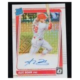 2021D Optic White MOJO Alec Bohm  Autographed Card