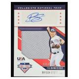 2019 Panini Bryson Stott Jersey Autograph Card