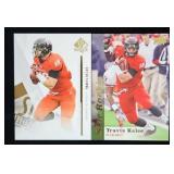 (2) Travis Kelce Football Cards
