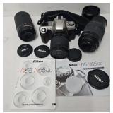 Nikon N65 35mm Camera w/2 Lenses