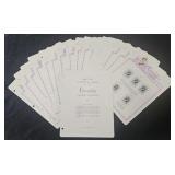 Set of 1953 Queen Elizabeth II Coronation Stamps