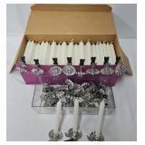 (34) Christmas Clip-On Candle Holders & Candles