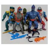 (5) 1980's He-Man Action Figures w/Weapons