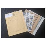 Mint Sheet File of c1970 US 6 Cent MNH Stamps