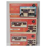 Train - (3) Plasticville USA  Building Kits (MIB)
