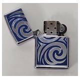 2007 Zippo 'Cobalt Curl' Cigarette Lighter