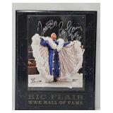 Ric Flair WWE Hall of Fame Plaque + Signed