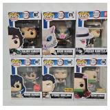 (6) Funko Pop "Demon Slayer" Figures (MIB)
