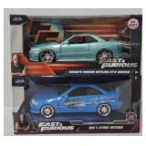 (2) Jada 1:24 Die Cast Fast & Furious Cars (MIB)