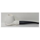 Turkish Meerschaum "Bowl in Hand" Tobacco Pipe