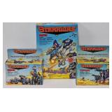 (3) 1984 Tomy Starriders Toys w/OB's