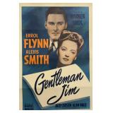 Orig. 1942 'Gentleman Jim' Full Sheet Movie Poster